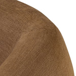 Featuring Channing Laughlin Ochre Chaise by Four Hands at Amethyst Home. Overall Dimensions: 53.25"w x 76.50"d x 30.75"hWeight : 153.22 lbsMaterials: 97% Polyester, 3% Flax/Linen, Solid Parawood. Amethyst Home provides interior design, new home construction design consulting, vintage area rugs, and lighting in the San Diego metro area.