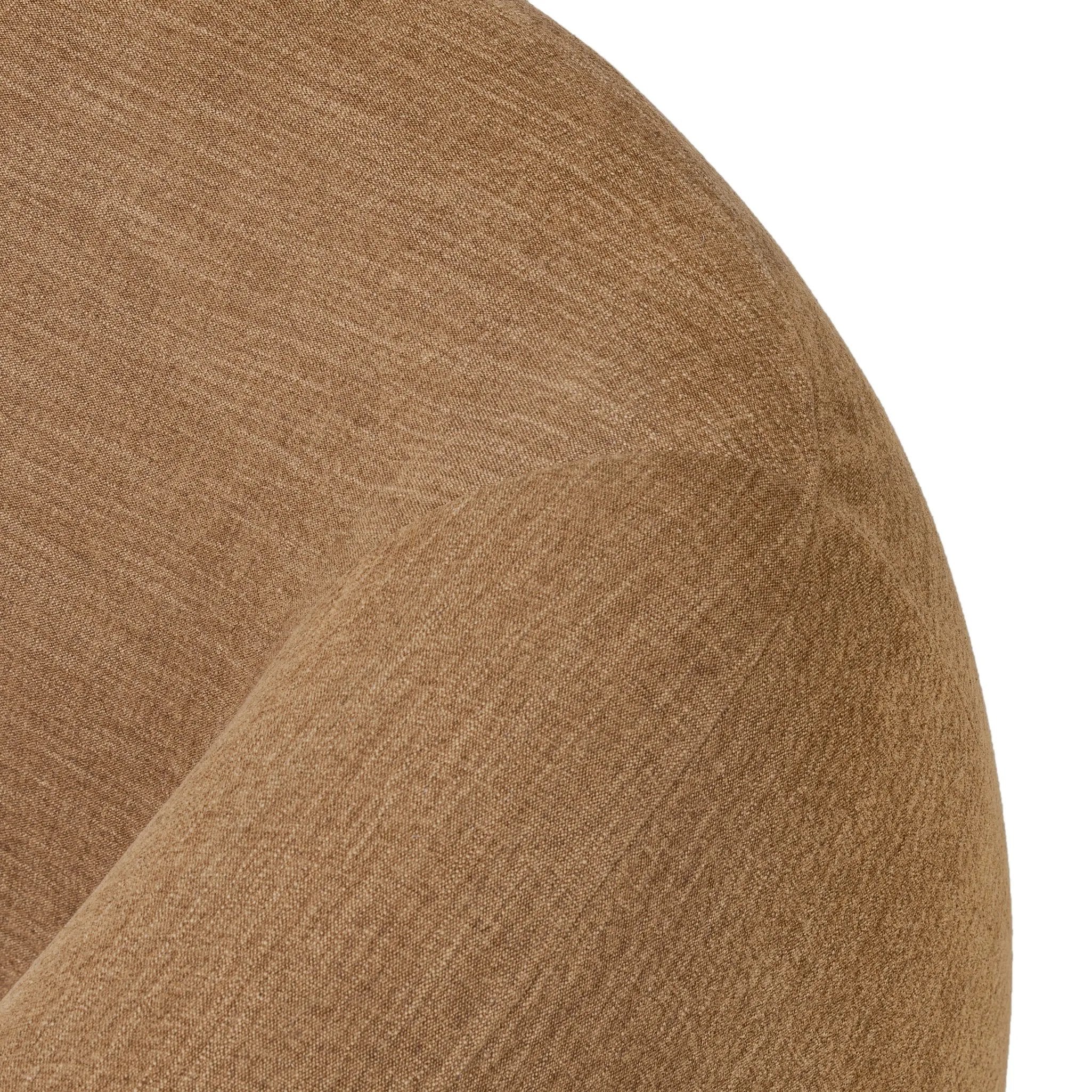 Featuring Channing Laughlin Ochre Swivel Chair by Four Hands at Amethyst Home. Overall Dimensions: 38.50"w x 41.25"d x 30.75"hWeight : 94.80 lbsMaterials: 97% Polyester, 3% Flax/Linen. Amethyst Home provides interior design, new home construction design consulting, vintage area rugs, and lighting in the Park City metro area.