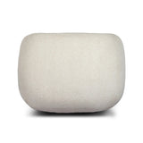 Meet modern comfort. Clean curves, impeccable tailoring and a soft, slightly heathered outdoor-friendly boucle bring an elevated, vintage European-inspired look to this outdoor swivel chair. Cover or store inside during inclement weather and when not in use. Amethyst Home provides interior design, new home construction design consulting, vintage area rugs, and lighting in the Washington metro area.