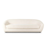Inspired by French modernism, this dramatic sofa is defined by exaggerated curves, tapered arms and oversized welt detailing along the bench cushion for a tailored look. Soft, easy to clean and free of PFAS, Crypton® performance fabric is specially engineered for protection against stains, moisture and odor. Amethyst Home provides interior design, new home construction design consulting, vintage area rugs, and lighting in the Houston metro area.