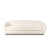 Inspired by French modernism, this dramatic sofa is defined by exaggerated curves, tapered arms and oversized welt detailing along the bench cushion for a tailored look. Soft, easy to clean and free of PFAS, Crypton® performance fabric is specially engineered for protection against stains, moisture and odor. Amethyst Home provides interior design, new home construction design consulting, vintage area rugs, and lighting in the Houston metro area.