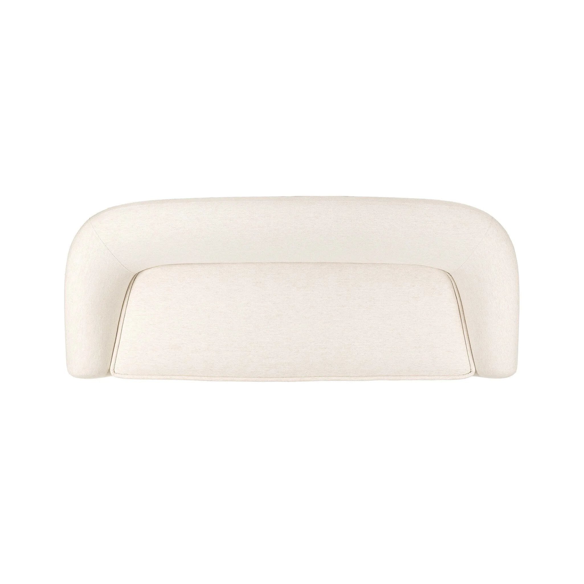 Inspired by French modernism, this dramatic sofa is defined by exaggerated curves, tapered arms and oversized welt detailing along the bench cushion for a tailored look. Soft, easy to clean and free of PFAS, Crypton® performance fabric is specially engineered for protection against stains, moisture and odor. Amethyst Home provides interior design, new home construction design consulting, vintage area rugs, and lighting in the Monterey metro area.