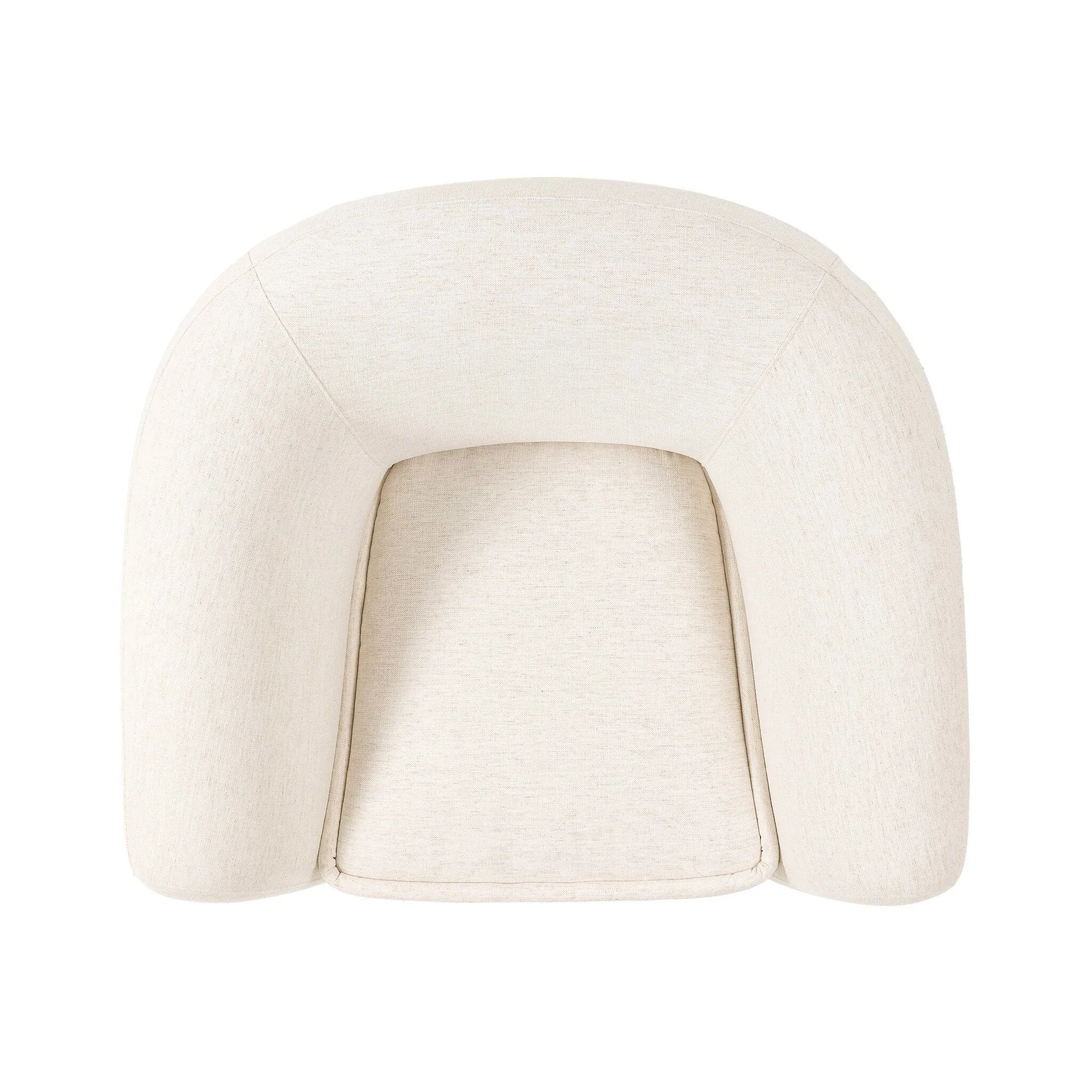 Inspired by French modernism with a nod to Jean Royere's design classic, the Polaire. Our take is defined by exaggerated curves, tapered arms and oversized welt detailing along the reversible seat cushion for a tailored look, finished with a 360-degree swivel. Amethyst Home provides interior design, new home construction design consulting, vintage area rugs, and lighting in the Des Moines metro area.