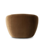 Inspired by French modernism with a nod to Jean Royere's design classic, the Polaire. Our take is defined by exaggerated curves, tapered arms and oversized welt detailing along the reversible seat cushion for a tailored look, finished with a 360-degree swivel. Amethyst Home provides interior design, new home construction design consulting, vintage area rugs, and lighting in the San Diego metro area.