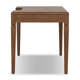 Featuring Claude Tan Oak Veneer Desk by Four Hands at Amethyst Home. Overall Dimensions: 68.00"w x 28.00"d x 30.00"hWeight : 132.28 lbsMaterials: Oak Veneer, Top Grain Leather, Solid Oak. Amethyst Home provides interior design, new home construction design consulting, vintage area rugs, and lighting in the Dallas metro area.