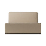 Featuring Colt Irving Flax Bed by Four Hands at Amethyst Home. A soft, curved headboard and rounded footboard create a cocoon-like effect in this thoughtfully designed bed. Upholstered in a chunky basket weave high-performance fabric. Performance fabrics are specially created to withstand spills, stains, high traffic, and wear, ensuring long-term comfort a. Amethyst Home provides interior design, new home construction design consulting, vintage area rugs, and lighting in the Scottsdale metro area.