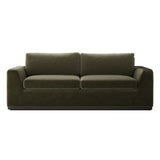 A simply styled sofa with a convenient queen-size pullout bed for guests. Due to the customized nature of made-to-order pieces, no cancellations or returns are accepted Amethyst Home provides interior design, new home construction design consulting, vintage area rugs, and lighting in the Tampa metro area.