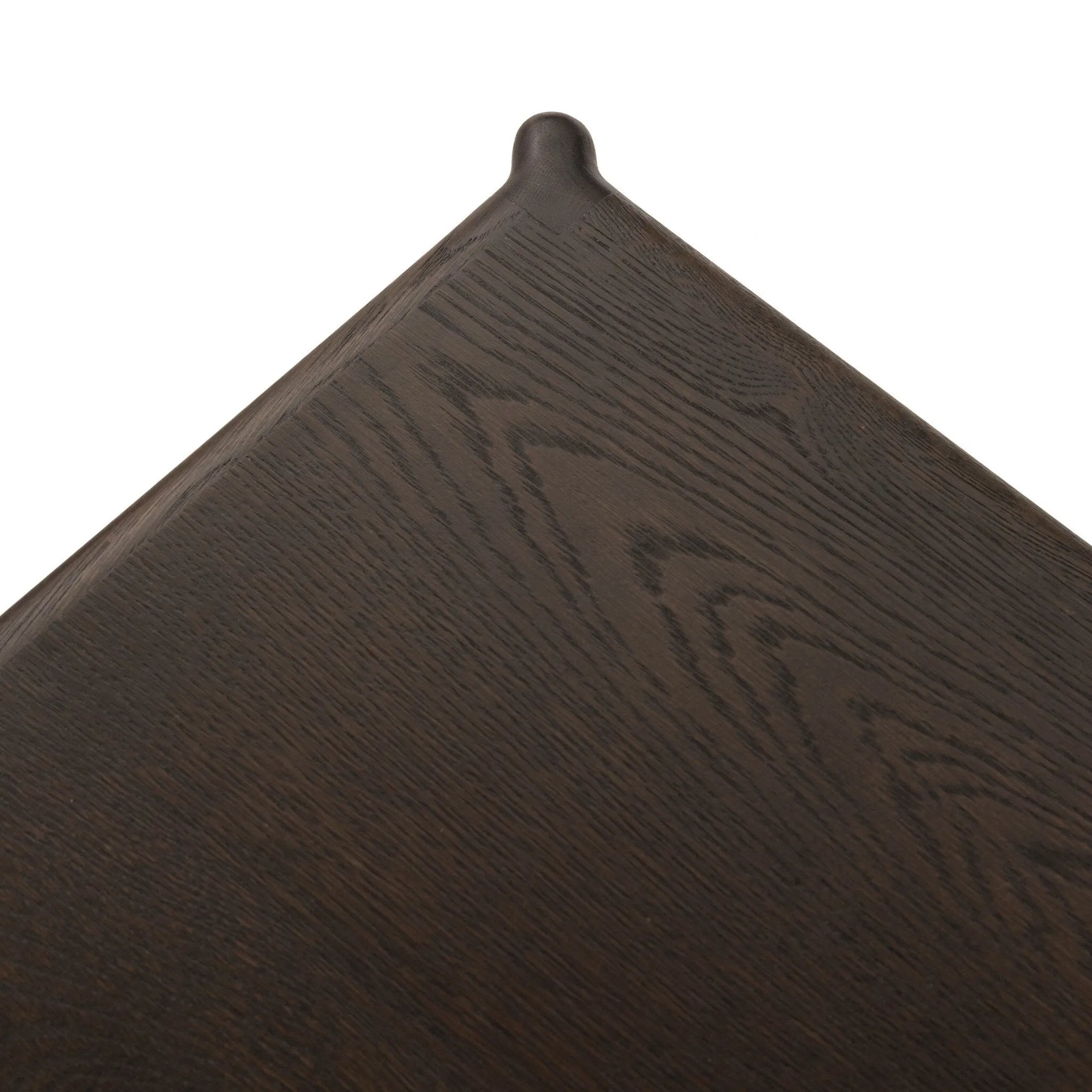 Sleek and versatile, this rich brown oak media console features soft corners and edges, two exterior doors and an open center compartment for storage and display. Rear cutouts for cord management.As enthusiasts of luxe style at Amethyst, we love the designer inspired Cosgrove Media Console - Espresso Oak Veneer. Amethyst Home provides interior design, new home construction design consulting, vintage area rugs, and lighting in the Winter Garden metro area.