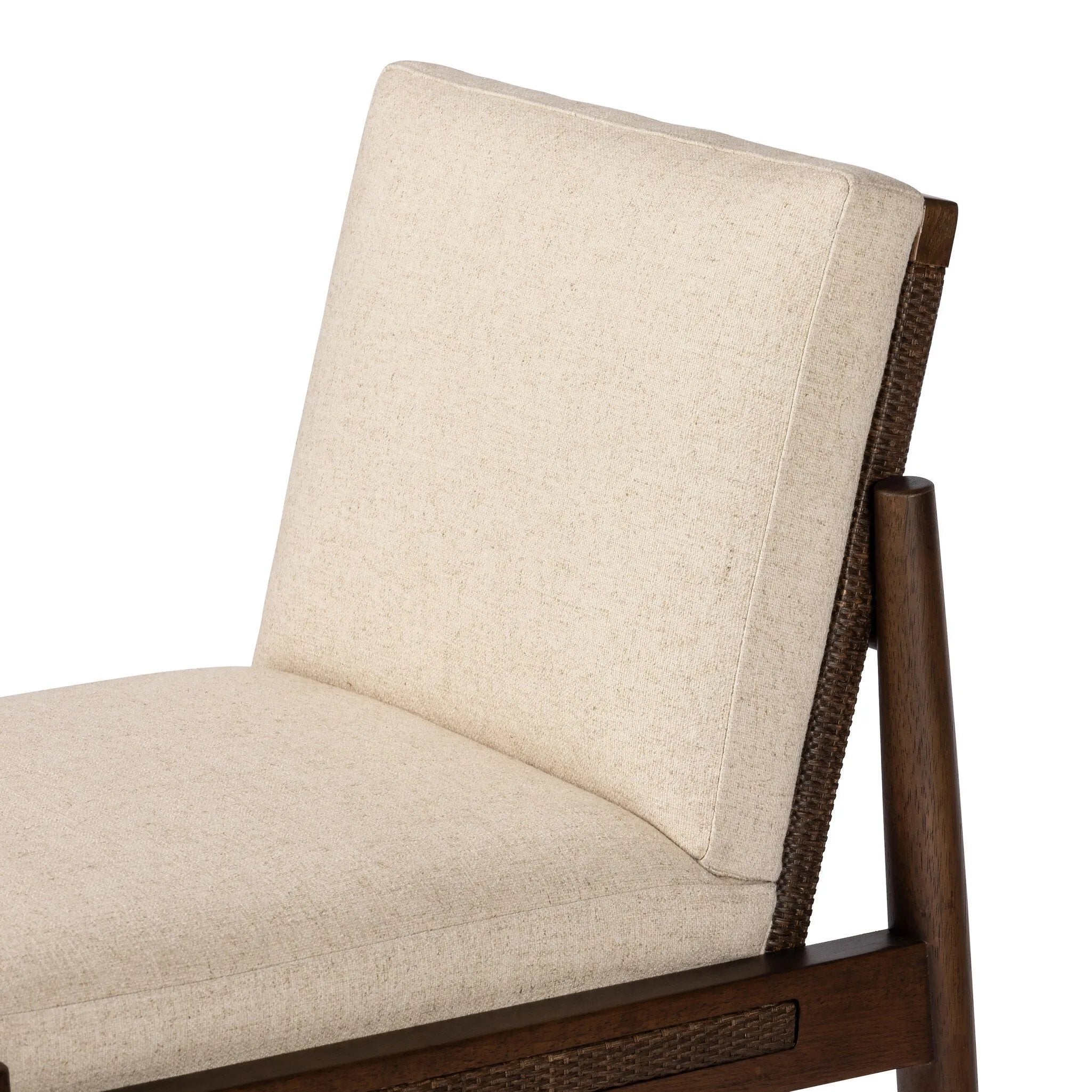 Featuring Costera Antwerp Natural Dining Chair by Four Hands at Amethyst Home. Crafted with natural materials, the Costera Antwerp Dining Chair adds a touch of elegance to any dining space. Its durable design and comfortable seat make it a perfect addition to your home. 
Overall Dimensions: 26.5" L x 22.0 " W x 33.5" H
Materials: 39% Linen, 35% Cotton, 26% Pol. Amethyst Home provides interior design, new home construction design consulting, vintage area rugs, and lighting in the Boston metro area.