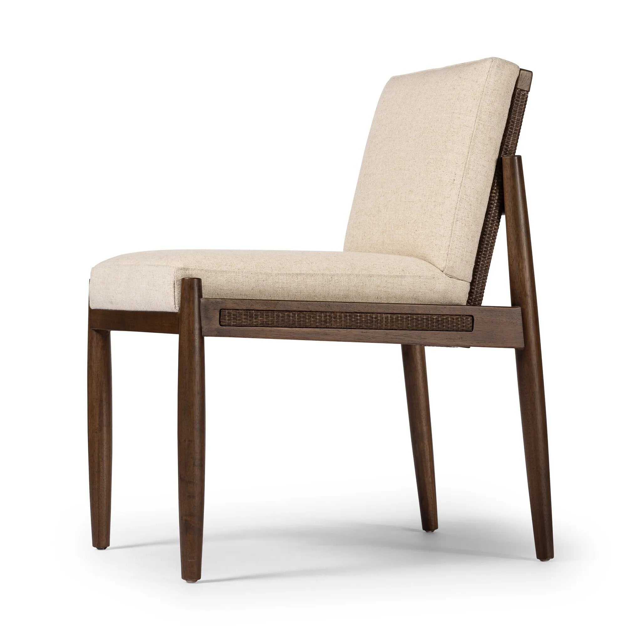 Featuring Costera Antwerp Natural Dining Chair by Four Hands at Amethyst Home. Crafted with natural materials, the Costera Antwerp Dining Chair adds a touch of elegance to any dining space. Its durable design and comfortable seat make it a perfect addition to your home. 
Overall Dimensions: 26.5" L x 22.0 " W x 33.5" H
Materials: 39% Linen, 35% Cotton, 26% Pol. Amethyst Home provides interior design, new home construction design consulting, vintage area rugs, and lighting in the Dallas metro area.