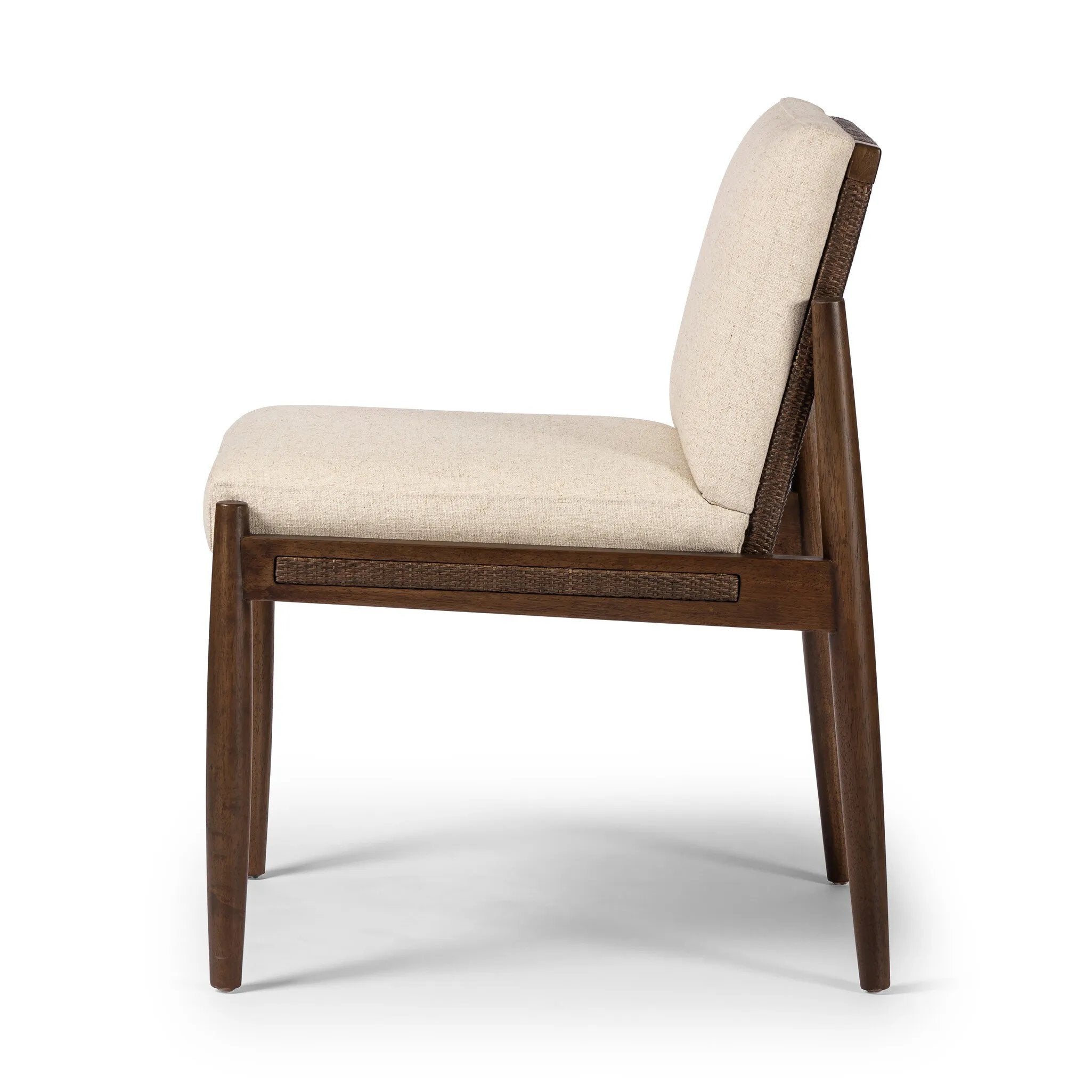 Featuring Costera Antwerp Natural Dining Chair by Four Hands at Amethyst Home. Crafted with natural materials, the Costera Antwerp Dining Chair adds a touch of elegance to any dining space. Its durable design and comfortable seat make it a perfect addition to your home. 
Overall Dimensions: 26.5" L x 22.0 " W x 33.5" H
Materials: 39% Linen, 35% Cotton, 26%. Amethyst Home provides interior design, new home construction design consulting, vintage area rugs, and lighting in the Washington metro area.
