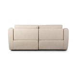 Featuring Crawford Antigo Natural Power Recliner 2-Piece Sectional Sofa by Four Hands at Amethyst Home. A fresh take on the classic recliner. Customize your comfort level with the push of hidden buttons with pieces in our Power Motion collection. Sculpted in light, versatile high-performance fabric. Performance fabrics are specially created to withstand sp. Amethyst Home provides interior design, new home construction design consulting, vintage area rugs, and lighting in the Des Moines metro area.