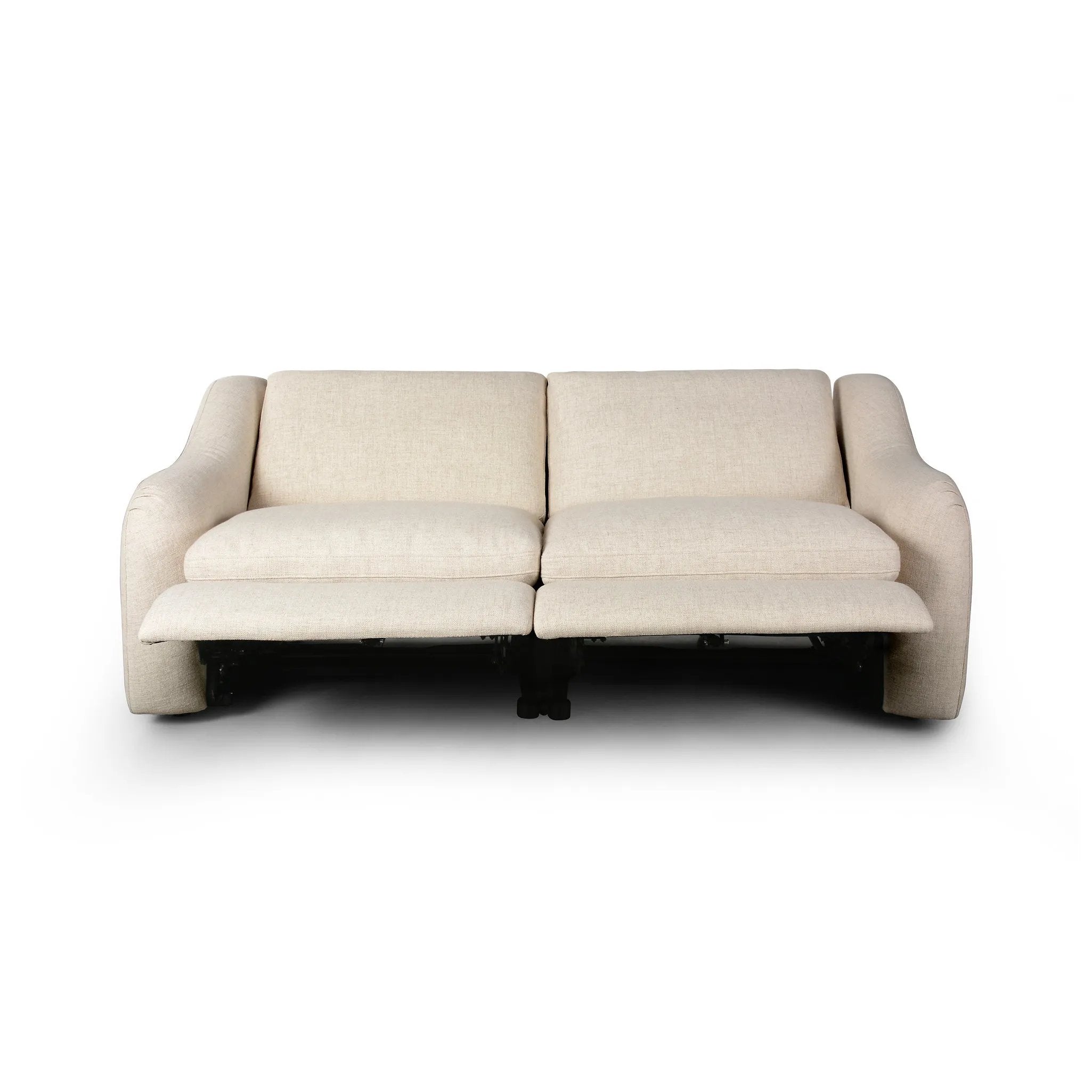 Featuring Crawford Antigo Natural Power Recliner 2-Piece Sectional Sofa by Four Hands at Amethyst Home. A fresh take on the classic recliner. Customize your comfort level with the push of hidden buttons with pieces in our Power Motion collection. Sculpted in light, versatile high-performance fabric. Performance fabrics are specially created to withstand spills,. Amethyst Home provides interior design, new home construction design consulting, vintage area rugs, and lighting in the Omaha metro area.