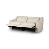Featuring Crawford Antigo Natural Power Recliner 2-Piece Sectional Sofa by Four Hands at Amethyst Home. A fresh take on the classic recliner. Customize your comfort level with the push of hidden buttons with pieces in our Power Motion collection. Sculpted in light, versatile high-performance fabric. Performance fabrics are specially created to withstan. Amethyst Home provides interior design, new home construction design consulting, vintage area rugs, and lighting in the Salt Lake City metro area.