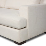Featuring Crispin Crypton Nomad Snow 3Pc Sectional by Four Hands at Amethyst Home. Modern shaping meets sink-in comfort for a piece that invites you and your guests to stay a little longer. The wide arms, slightly angled back and rectilinear edges on this three-piece sectional are softened with T-shaped cushions and an exaggerated bench-style seating in soft. Amethyst Home provides interior design, new home construction design consulting, vintage area rugs, and lighting in the Monterey metro area.