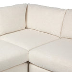 Featuring Crispin Crypton Nomad Snow 3Pc Sectional by Four Hands at Amethyst Home. Modern shaping meets sink-in comfort for a piece that invites you and your guests to stay a little longer. The wide arms, slightly angled back and rectilinear edges on this three-piece sectional are softened with T-shaped cushions and an exaggerated bench-style seating in. Amethyst Home provides interior design, new home construction design consulting, vintage area rugs, and lighting in the Winter Garden metro area.