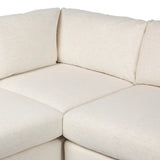 Featuring Crispin Crypton Nomad Snow 3Pc Sectional by Four Hands at Amethyst Home. Modern shaping meets sink-in comfort for a piece that invites you and your guests to stay a little longer. The wide arms, slightly angled back and rectilinear edges on this three-piece sectional are softened with T-shaped cushions and an exaggerated bench-style seating in. Amethyst Home provides interior design, new home construction design consulting, vintage area rugs, and lighting in the Winter Garden metro area.