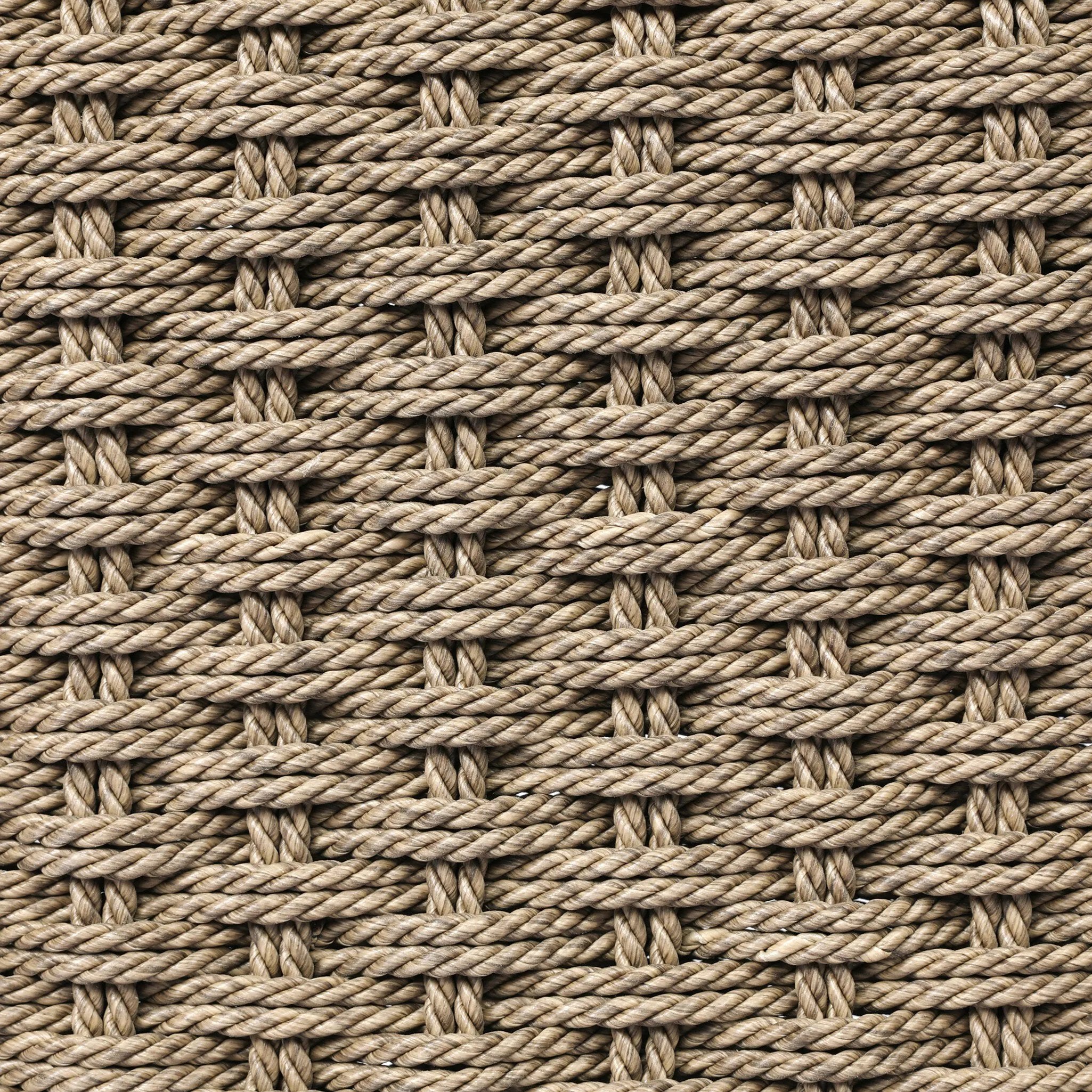 Add texture to your outdoor space with a Nordic-inspired dining chair. A subtle sling seat of all-weather wicker crafts a chunky weave, all framed out by FSC®-certified teak. Cover or store indoors during inclement weather and when not in use Amethyst Home provides interior design, new home construction design consulting, vintage area rugs, and lighting in the Alpharetta metro area.