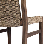 Add texture to your outdoor space with a Nordic-inspired dining chair. A subtle sling seat of all-weather wicker crafts a chunky weave, all framed out by FSC®-certified teak. Cover or store indoors during inclement weather and when not in use Amethyst Home provides interior design, new home construction design consulting, vintage area rugs, and lighting in the Park City metro area.
