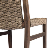 Add texture to your outdoor space with a Nordic-inspired dining chair. A subtle sling seat of all-weather wicker crafts a chunky weave, all framed out by FSC®-certified teak. Cover or store indoors during inclement weather and when not in use Amethyst Home provides interior design, new home construction design consulting, vintage area rugs, and lighting in the Park City metro area.