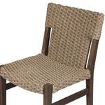 Add texture to your outdoor space with a Nordic-inspired dining chair. A subtle sling seat of all-weather wicker crafts a chunky weave, all framed out by FSC®-certified teak. Cover or store indoors during inclement weather and when not in use Amethyst Home provides interior design, new home construction design consulting, vintage area rugs, and lighting in the San Diego metro area.