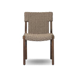 Add texture to your outdoor space with a Nordic-inspired dining chair. A subtle sling seat of all-weather wicker crafts a chunky weave, all framed out by FSC®-certified teak. Cover or store indoors during inclement weather and when not in use Amethyst Home provides interior design, new home construction design consulting, vintage area rugs, and lighting in the Seattle metro area.