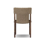 Add texture to your outdoor space with a Nordic-inspired dining chair. A subtle sling seat of all-weather wicker crafts a chunky weave, all framed out by FSC®-certified teak. Cover or store indoors during inclement weather and when not in use Amethyst Home provides interior design, new home construction design consulting, vintage area rugs, and lighting in the Washington metro area.