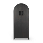 Featuring Darts Tonal Dartboard Cabinet by Four Hands at Amethyst Home. Sleek and full of surprises. This arched cabinet features lockable top doors that open to reveal a regulation size, mounting height sisal dart board, surrounded by cork backing. A full set of tungsten darts comes in an enclosed drawer, with a built-in chalk scoreboard and ample bar stor. Amethyst Home provides interior design, new home construction design consulting, vintage area rugs, and lighting in the Charlotte metro area.