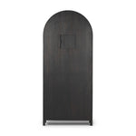 Featuring Darts Tonal Dartboard Cabinet by Four Hands at Amethyst Home. Sleek and full of surprises. This arched cabinet features lockable top doors that open to reveal a regulation size, mounting height sisal dart board, surrounded by cork backing. A full set of tungsten darts comes in an enclosed drawer, with a built-in chalk scoreboard and ample bar s. Amethyst Home provides interior design, new home construction design consulting, vintage area rugs, and lighting in the Laguna Beach metro area.