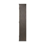 Featuring Dawes Smoked Black Oak Cabinet by Four Hands at Amethyst Home. Work the timeless charm of a vintage find into your collection. Smoked black oak cabinetry features softened mullions and rounded glass panels, with aged bronze barrel hinges and finial detailing. Generous storage and display options empower you to create a space that tells your story. Amethyst Home provides interior design, new home construction design consulting, vintage area rugs, and lighting in the Washington metro area.