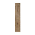 Featuring Dawes Weathered Oak Cabinet by Four Hands at Amethyst Home. Work the timeless charm of a vintage find into your collection. Weathered oak cabinetry features softened mullions and rounded glass panels, with aged bronze barrel hinges and finial detailing. Generous storage and display options  empower you to create a space that tells your story.Overa. Amethyst Home provides interior design, new home construction design consulting, vintage area rugs, and lighting in the Calabasas metro area.