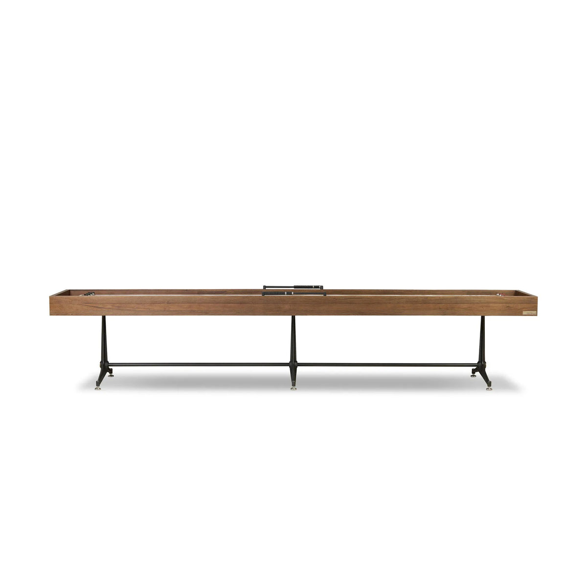 District Eight Large Shuffleboard Table - Smoked Oak | ready to ship!