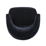 Featuring Dottie Monte Navy Swivel Chair by Four Hands at Amethyst Home. The continuous form of this swivel chair creates a sleek look that elevates everyday seating. Upholstered in navy wool blend, its sleek design is complemented by a 360-degree swivel and pedestal base of solid parawood for a mixed media moment. Overall Dimensions: 29.00"w x 33.75"d x 2. Amethyst Home provides interior design, new home construction design consulting, vintage area rugs, and lighting in the Alpharetta metro area.