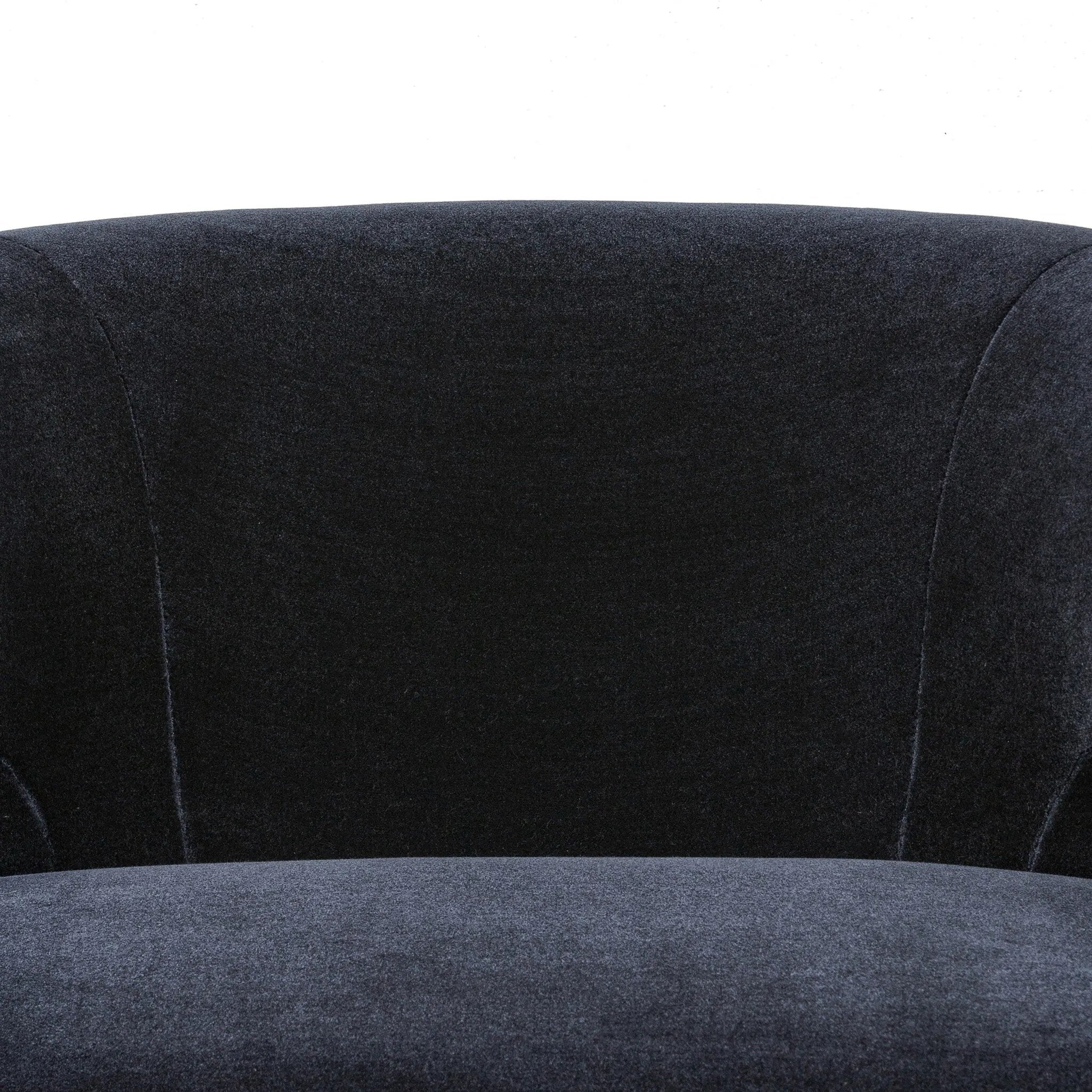 Featuring Dottie Monte Navy Swivel Chair by Four Hands at Amethyst Home. The continuous form of this swivel chair creates a sleek look that elevates everyday seating. Upholstered in navy wool blend, its sleek design is complemented by a 360-degree swivel and pedestal base of solid parawood for a mixed media moment. Overall Dimensions: 29.00"w x 33.75"d x . Amethyst Home provides interior design, new home construction design consulting, vintage area rugs, and lighting in the Los Angeles metro area.
