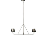 Featuring Dudley Dark Antique Iron Linear Chandelier by Four Hands at Amethyst Home. A linear chandelier reinterprets a classic design with its modern, structured lines. Crafted from iron and refreshed with a dark antique finish.
Overall Dimensions: 7.0" L x 44.5 " W x 18.75" H
Collection: CamdenColors: Dark Antique Iron, Black CordMaterials: Iron, Ther. Amethyst Home provides interior design, new home construction design consulting, vintage area rugs, and lighting in the Newport Beach metro area.