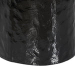 Add an organic element anywhere. Made from cast aluminum with a glossy black finish, a fluid-shaped end table makes a major material statement in any space. With a spacious top, it's perfectly sized for your favorite book and nightcap.As lovers of natural style at Amethyst, we love the nature inspired Dulcie End Table. Amethyst Home provides interior design, new home construction design consulting, vintage area rugs, and lighting in the Kansas City metro area.