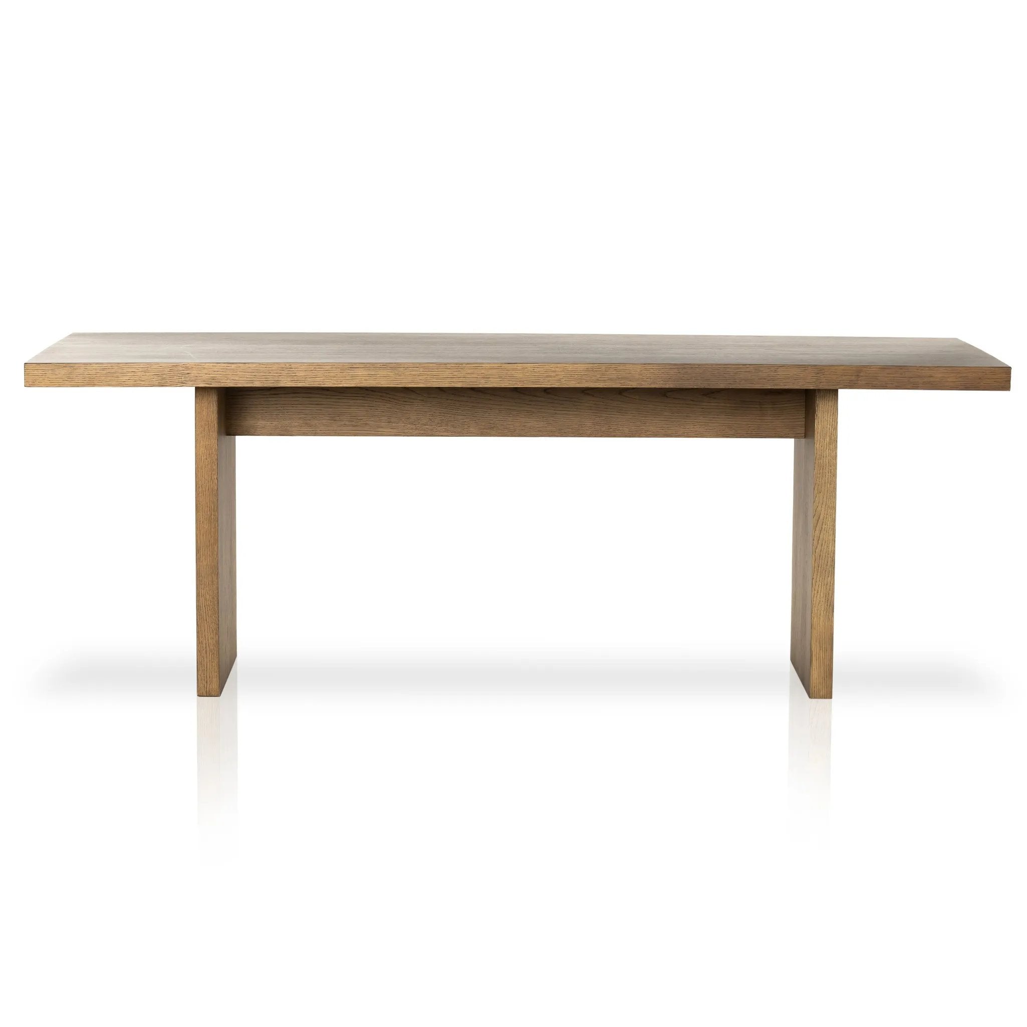 Featuring Eaton Amber Oak Resin Dining Table by Four Hands at Amethyst Home. Streamlined and stylish. A simple take on a traditional style, updated with modern styling details.Overall Dimensions: 84.00"w x 40.00"d x 30.00"hWeight : 170.86 lbsMaterials: Thick Oak Veneer, Solid Oak. Amethyst Home provides interior design, new home construction design consulting, vintage area rugs, and lighting in the Seattle metro area.
