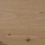 Simple and spacious, this oak dresser has six drawers paired with aged bronze and wood hardware. Waterfall shaping and soft-close undermount glides give a smooth finish Amethyst Home provides interior design, new home construction design consulting, vintage area rugs, and lighting in the Calabasas metro area.