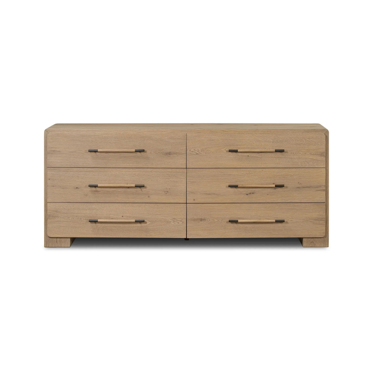 Eden Aged Smoked Oak Veneer 6 Drawer Dresser | ready to ship!