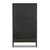 Featuring Elgin Brushed Dark Brown Cabinet by Four Hands at Amethyst Home. A clean, structured piece with plenty of presence. Made from oak and finished in a rich, dark brown, storage-driven cabinetry features plank-style doors, with linear hardware elongating the whole look.Overall Dimensions: 43.00"w x 20.00"d x 78.00"hWeight : 293.21 lbsMaterials: Oa. Amethyst Home provides interior design, new home construction design consulting, vintage area rugs, and lighting in the Newport Beach metro area.