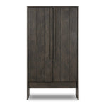 Featuring Elgin Brushed Dark Brown Cabinet by Four Hands at Amethyst Home. A clean, structured piece with plenty of presence. Made from oak and finished in a rich, dark brown, storage-driven cabinetry features plank-style doors, with linear hardware elongating the whole look.Overall Dimensions: 43.00"w x 20.00"d x 78.00"hWeight : 293.21 lbsMaterials: Oak Ve. Amethyst Home provides interior design, new home construction design consulting, vintage area rugs, and lighting in the San Diego metro area.