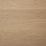 Thoughtful design details takes this long, linear dining table to the next level. Tapered shaping creates a clean, angular profile on the base, with splice leg detailing bringing a design-forward look to the whole piece. Fully crafted from bleached oak sourced from Romania. Amethyst Home provides interior design, new home construction design consulting, vintage area rugs, and lighting in the Park City metro area.