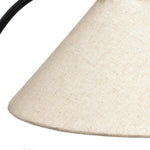 Featuring Emile Matte Black Table Lamp by Four Hands at Amethyst Home. A dramatically curved silhouette and tripod base of matte black metal pair with a flax linen shade for a shapely, minimalist feel.Overall Dimensions: 16.50"w x 14.00"d x 19.00"hWeight : 3.22 lbsMaterials : Iron, Thermoplastic, 75% Flax/Linen, 25% Cotton. Amethyst Home provides interior design, new home construction design consulting, vintage area rugs, and lighting in the Des Moines metro area.