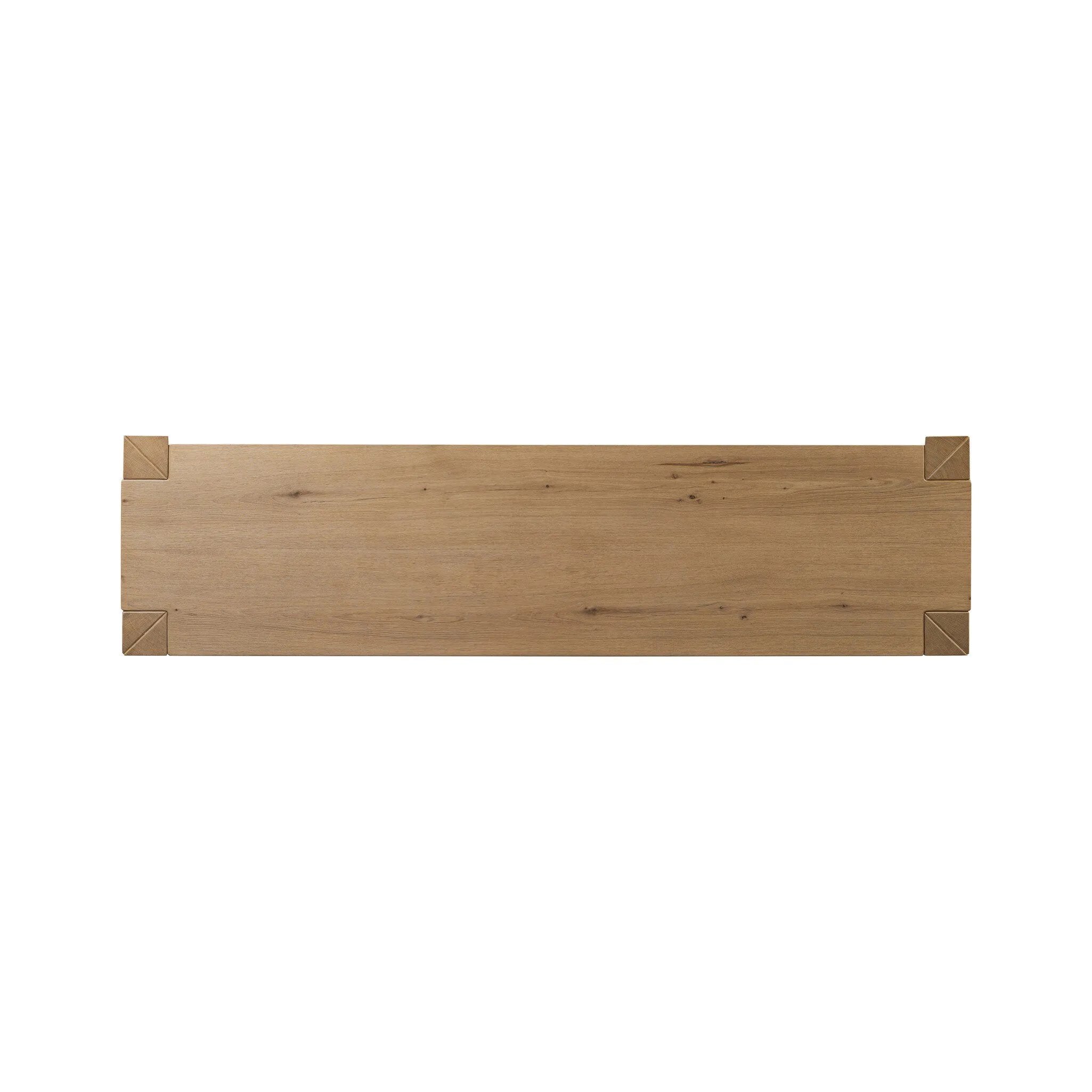 Built from thick-cut oak and veneers with an aged smoked finish, this farmhouse-inspired eight-drawer dresser features softened edges, fastening details, integrated wood hardware and soft-close drawer glides for quality construction Amethyst Home provides interior design, new home construction design consulting, vintage area rugs, and lighting in the Tampa metro area.