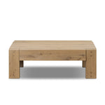 Built from thick-cut oak and veneers with an aged smoked finish, this farmhouse-inspired coffee table features chunky squared legs Amethyst Home provides interior design, new home construction design consulting, vintage area rugs, and lighting in the Nashville metro area.