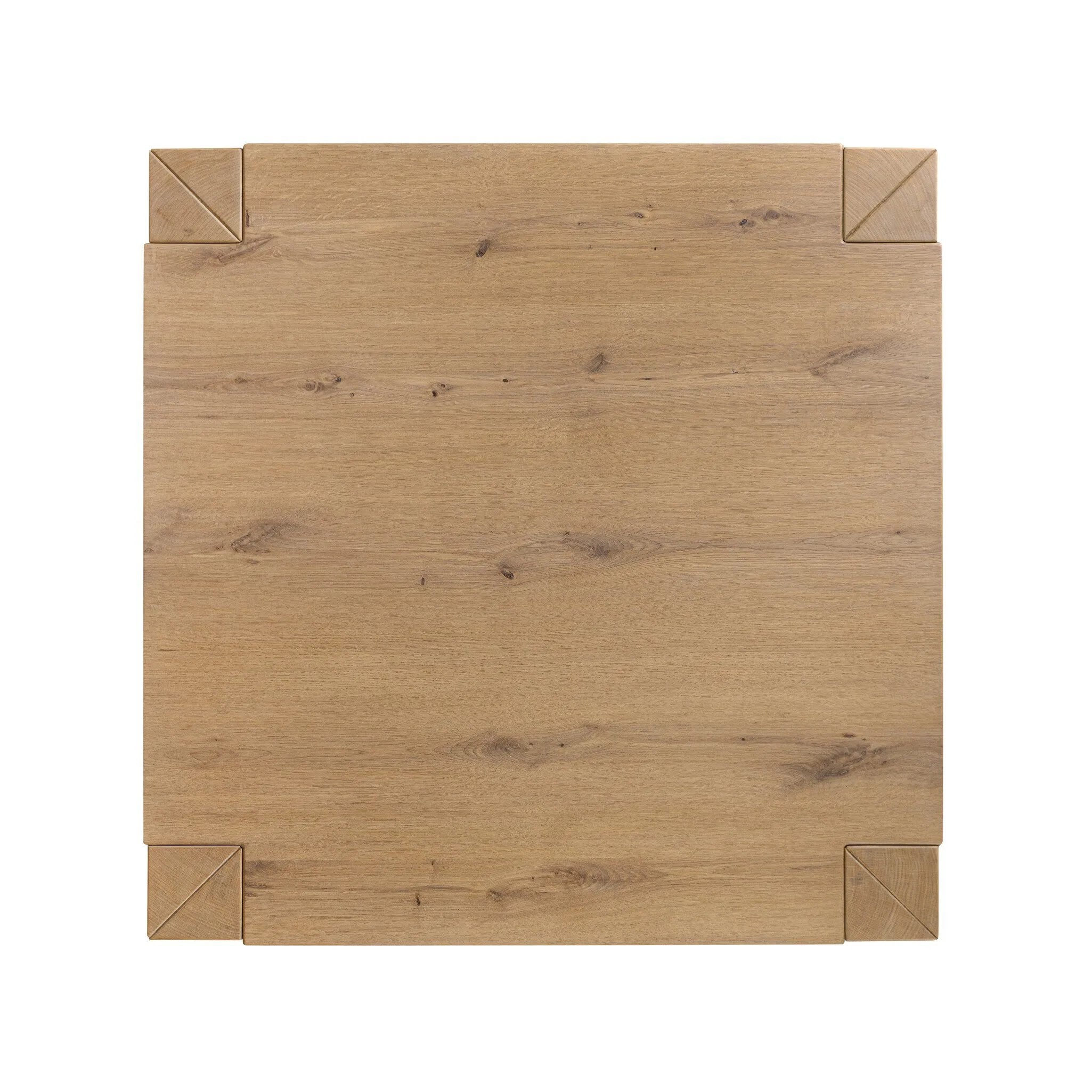 Built from thick-cut oak and veneers with an aged smoked finish, this farmhouse-inspired coffee table features chunky squared legs Amethyst Home provides interior design, new home construction design consulting, vintage area rugs, and lighting in the Winter Garden metro area.