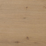 Built from thick-cut oak and veneers with an aged smoked finish, this farmhouse-inspired nightstand features softened edges, fastening details, integrated wood hardware and soft-close drawer glides for quality construction Amethyst Home provides interior design, new home construction design consulting, vintage area rugs, and lighting in the Calabasas metro area.