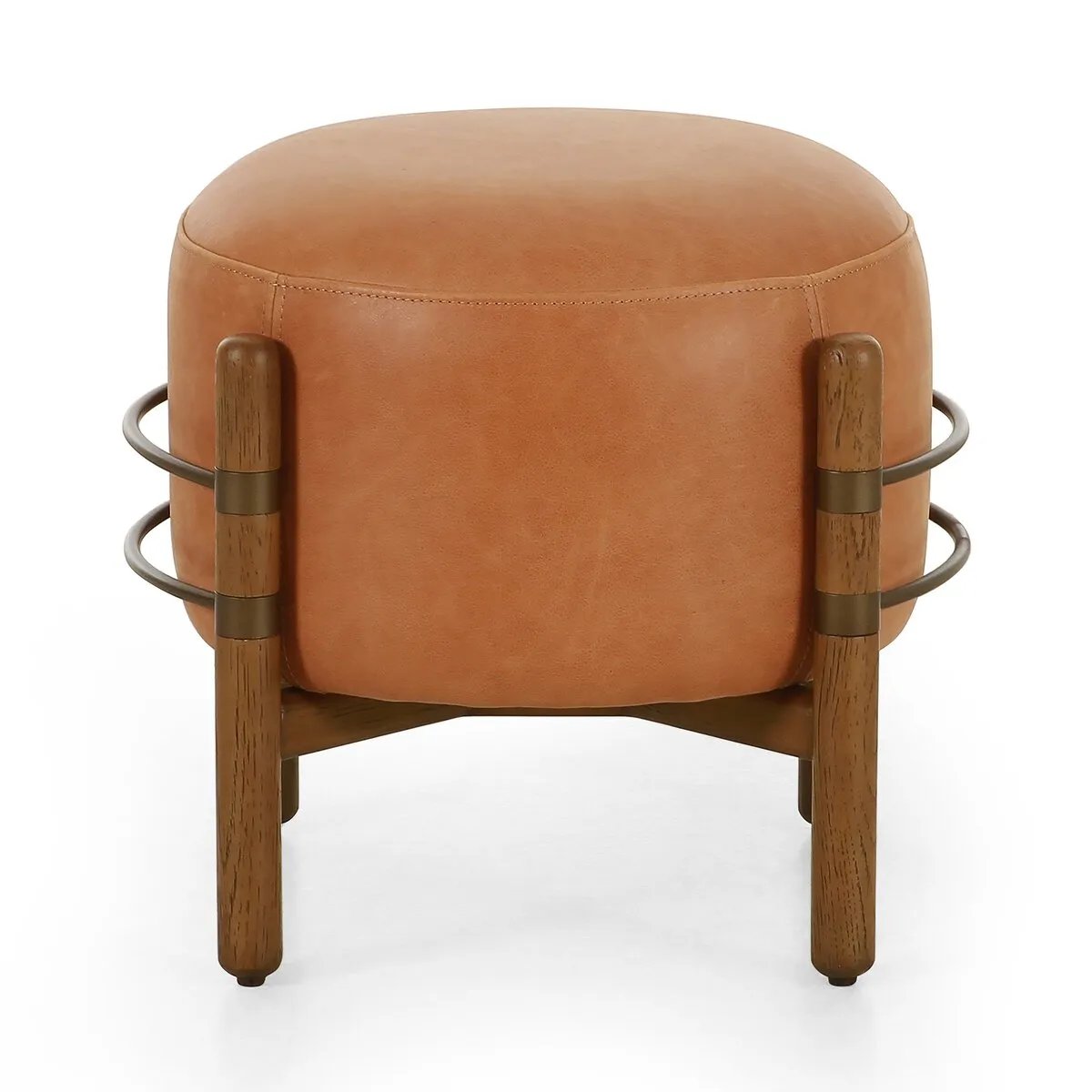 Featuring Enfield Palermo Cognac Ottoman by Four Hands at Amethyst Home. Expertly crafted with high-quality materials, the Enfield Palermo Cognac Ottoman is the ultimate addition to any living space. Its versatile design allows for use as a footrest, extra seating, or even storage. Made with precision and style, this ottoman brings both elegance and functional. Amethyst Home provides interior design, new home construction design consulting, vintage area rugs, and lighting in the Austin metro area.