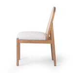 Featuring Esmee Antwerp Natural Dining Chair by Four Hands at Amethyst Home. Natural nettlewood shapes the arched, angled back of this simply shaped, armless dining chair. Natural crosshatch cane adds a light texture to complement the creamy, neutral upholstered seat. Performance fabrics are specially created to withstand spills, stains, high traffic and wear. Amethyst Home provides interior design, new home construction design consulting, vintage area rugs, and lighting in the Houston metro area.