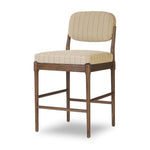 Featuring Esther Lavon Flint Bar + Counter Stool by Four Hands at Amethyst Home. Modern materials place an updated twist on the traditional bar stool. Linen/cotton blend cushioning features a faint pinstripe for a unique-while-versatile look. Simply framed by brown oak and perfect in pairs or multiples. Overall Dimensions: Counter:
21.25"w x 24.25"d x 40.00". Amethyst Home provides interior design, new home construction design consulting, vintage area rugs, and lighting in the Portland metro area.